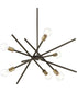Astra 6-Light Mid-Century Modern Chandelier Light Antique Bronze