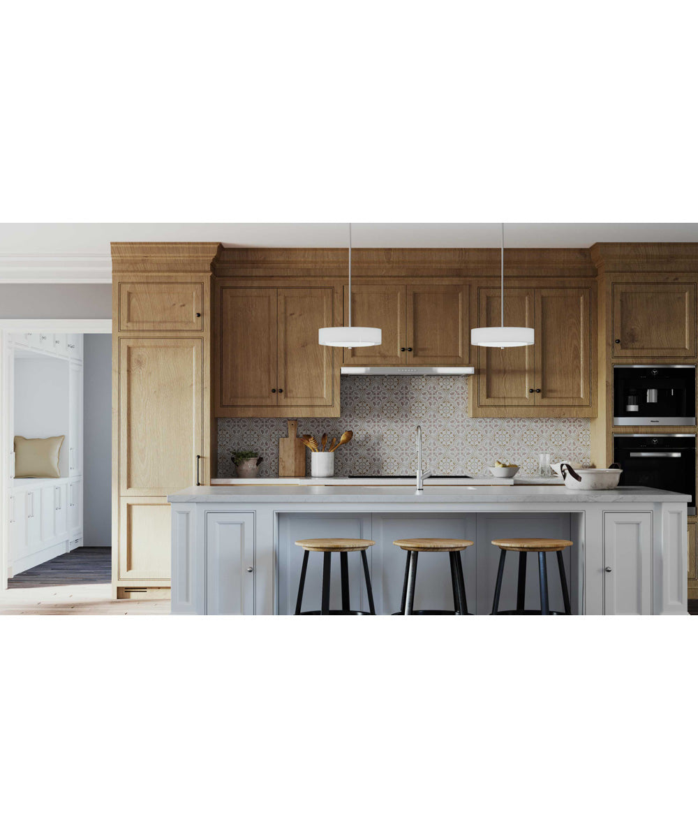 Invite 3-Light 15" Semi-Flush Convertible Brushed Nickel