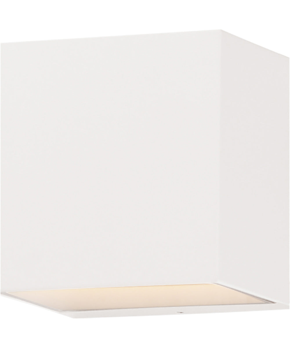 Blok 1-Light LED Outdoor Sconce White
