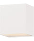 Blok 1-Light LED Outdoor Sconce White