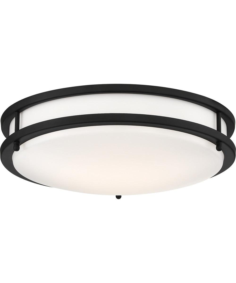 14"W Glamour LED Close-to-Ceiling Matte Black