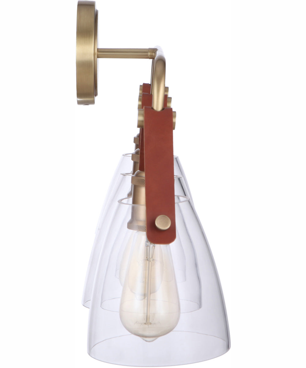 Hagen 3-Light Vanity Vintage Brass