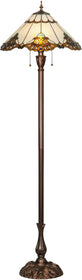 63"H Shell with Jewels Floor Lamp