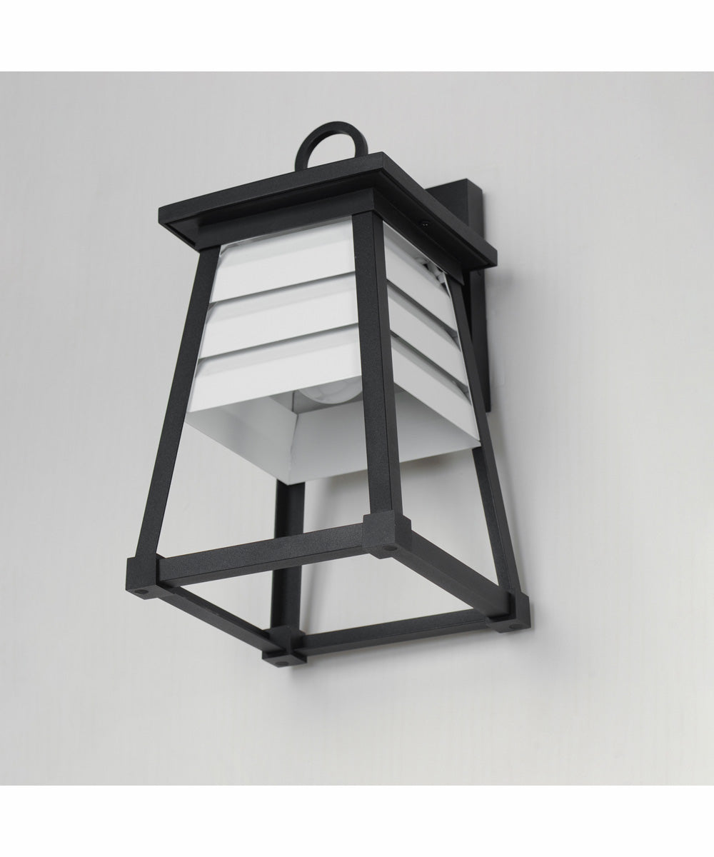 Shutters Vivex 1-Light Small Outdoor Wall Sconce Black