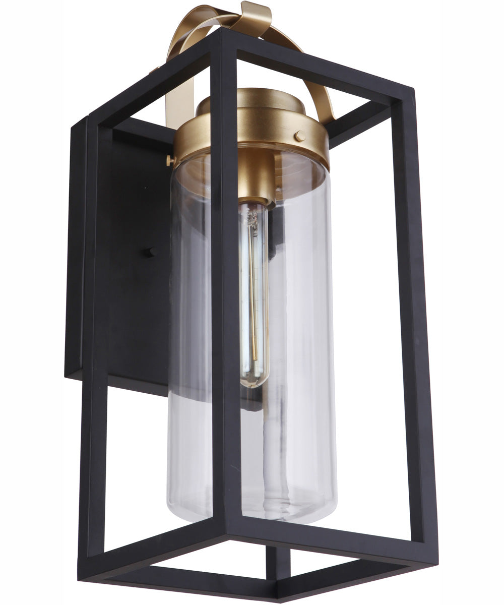 Neo 1-Light Outdoor Wall Lantern Midnight Satin Brass