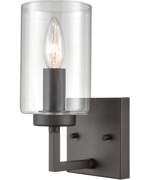 West End 6-Light Wall Sconce Oil Rubbed Bronze/Clear Glass