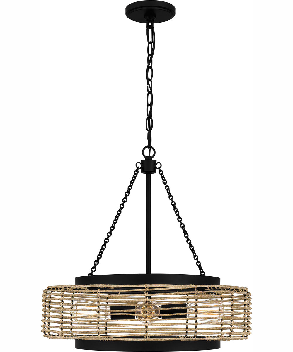 Quoizel Pendant 4-light Pendant Matte Black
