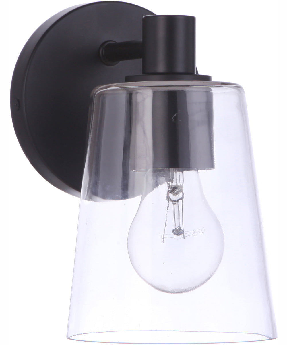 Emilio 1-Light Wall Sconce Flat Black