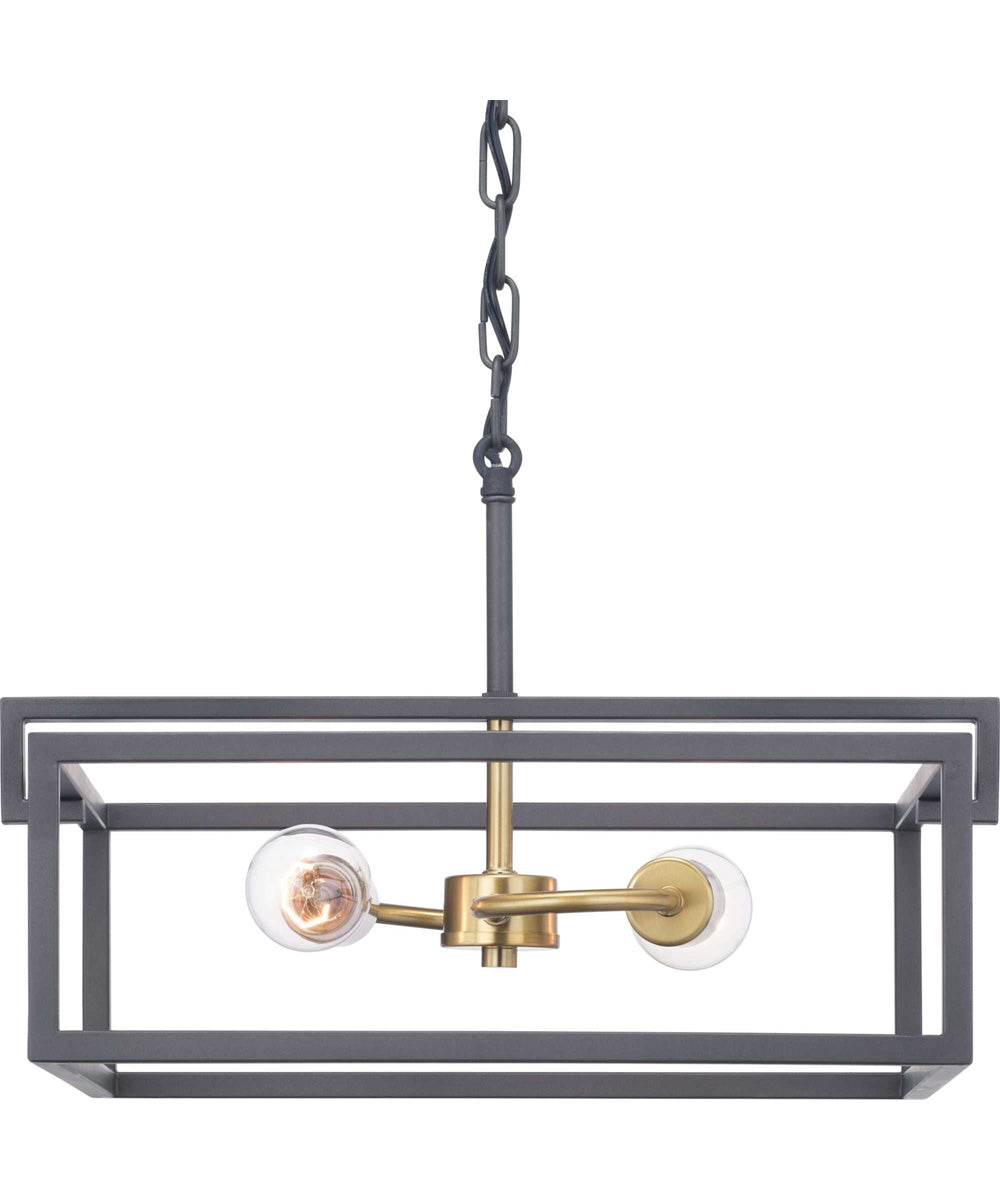 Blakely 2-Light Semi-Flush Convertible Graphite