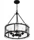 Fortress 5-light Pendant Earth Black