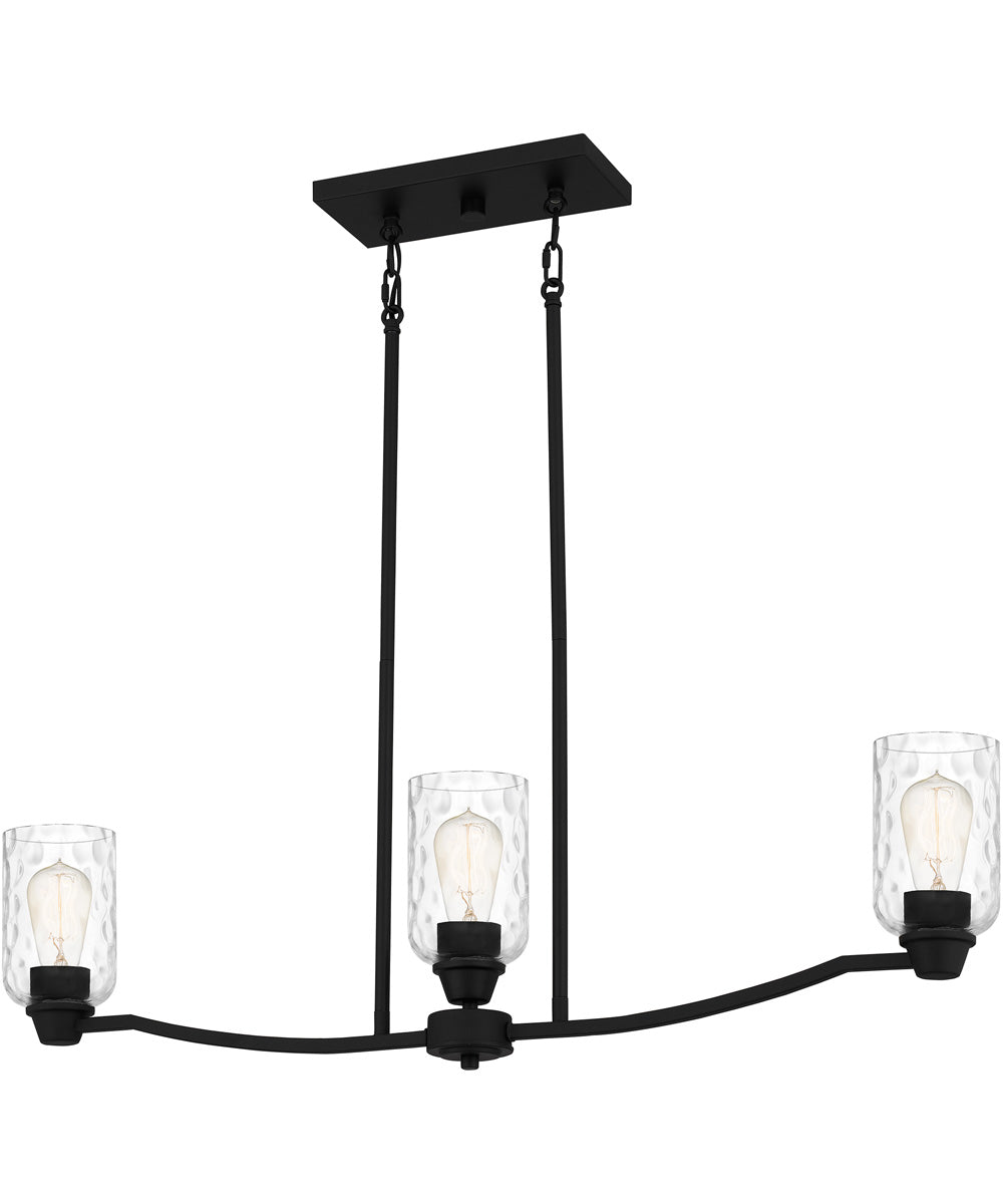 Acacia 3-light Island Light Matte Black