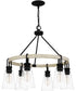 Kingsbridge 6-light Chandelier Earth Black
