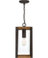 Marion Square Large 1-light Outdoor Pendant Light Rustic Black