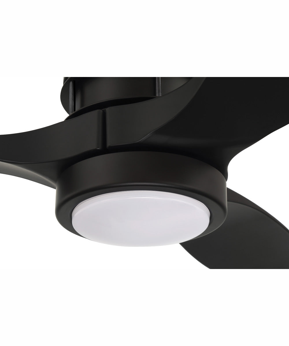 52" Sonnet 1-Light Ceiling Fan Flat Black