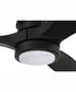 52" Sonnet 1-Light Ceiling Fan Flat Black