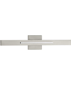 Planck LED 2-Light LED Wall Sconce, Finish Brushed Nickel