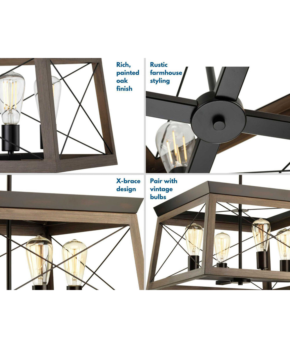 Briarwood 4-Light Coastal Chandelier Light Antique Bronze