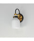 Milk 1-Light Sconce Satin Brass