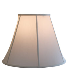 14"W x 11"H White Empire Shantung Shade
