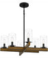 Warrington 6-light Chandelier Natural Iron