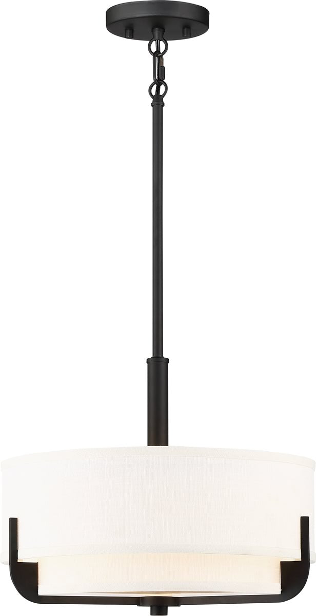 15"W Frankie 3-Light Pendant Aged Bronze