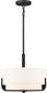 15"W Frankie 3-Light Pendant Aged Bronze