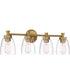 Henning 4-Light Vanity Satin Brass