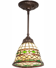 8" Wide Tiffany Roman Mini Pendant