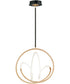 Mobius 24 inch LED Pendant Black / Gold