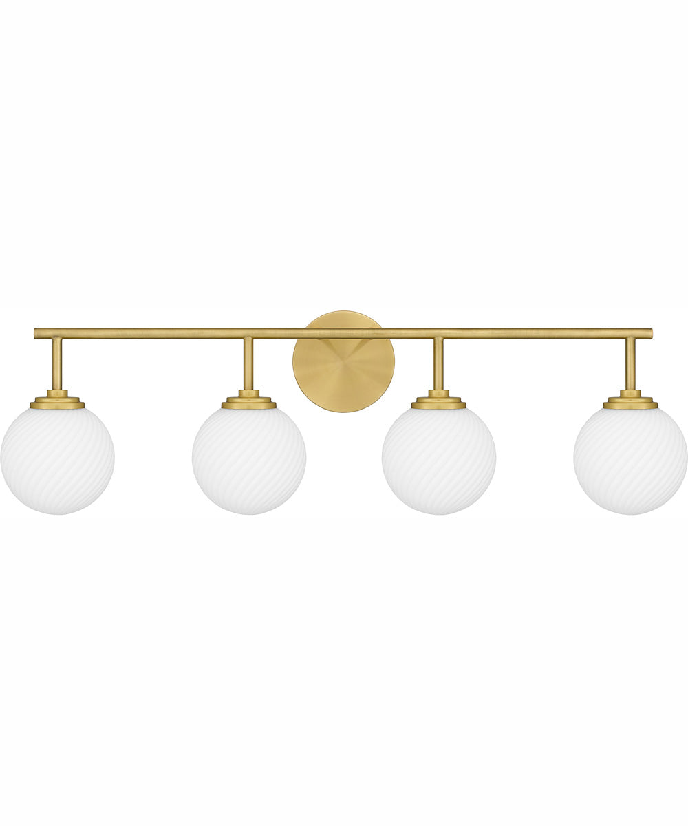 Eloise Extra Large 4-light Bath Light Aged Brass