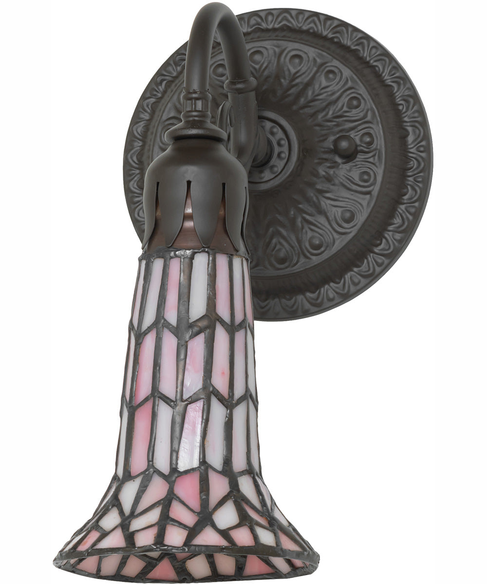 5.5" Wide Stained Glass Pond Lily Wall Sconce