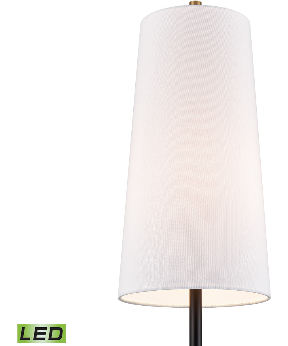 Matthias 65'' High 1-Light Floor Lamp - Matte Black - Includes LED Bulb