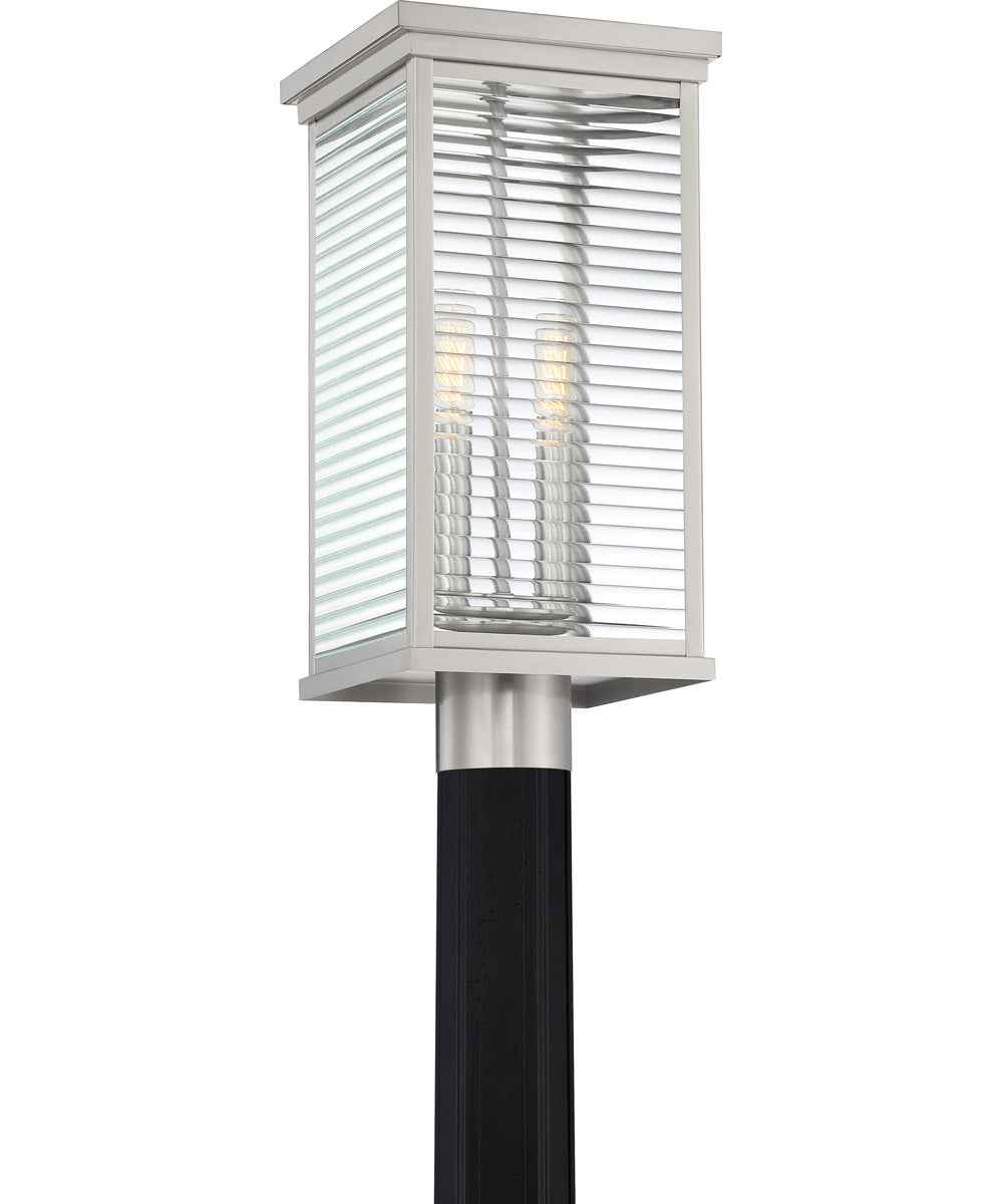 Gardner Large 2-light Outdoor Post Light Stainless Steel