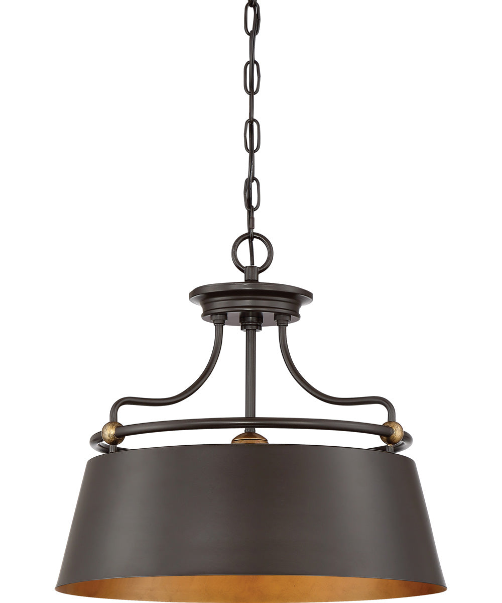 Fairview 3-light Pendant Western Bronze