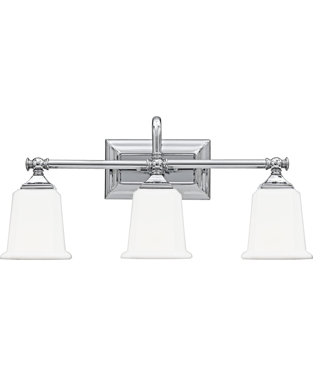 Nicholas Large 3-light Bath Light Polished Chrome