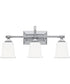 Nicholas Large 3-light Bath Light Polished Chrome