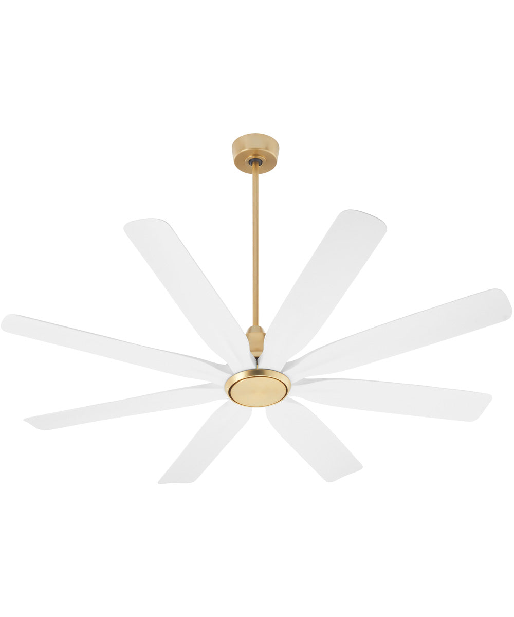60" Rosales 1-light LED Patio Ceiling Fan Aged Brass