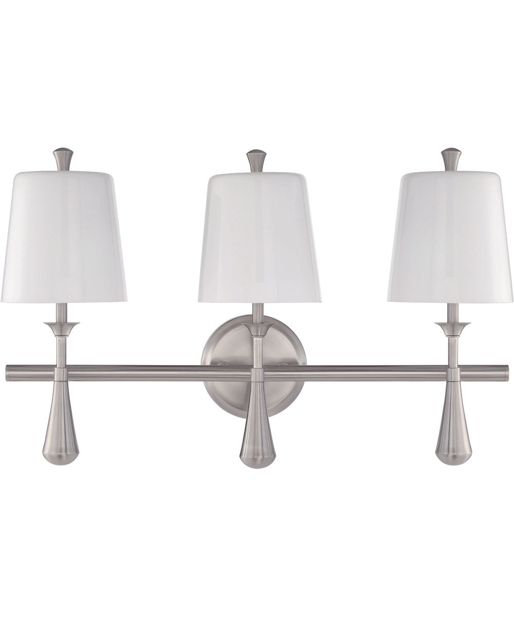 Palmer 3-Light Vanity Brushed Polished Nickel