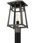 Merle Large 1-light Outdoor Post Light  Coastal Armour Aluminum Burnished Bronze