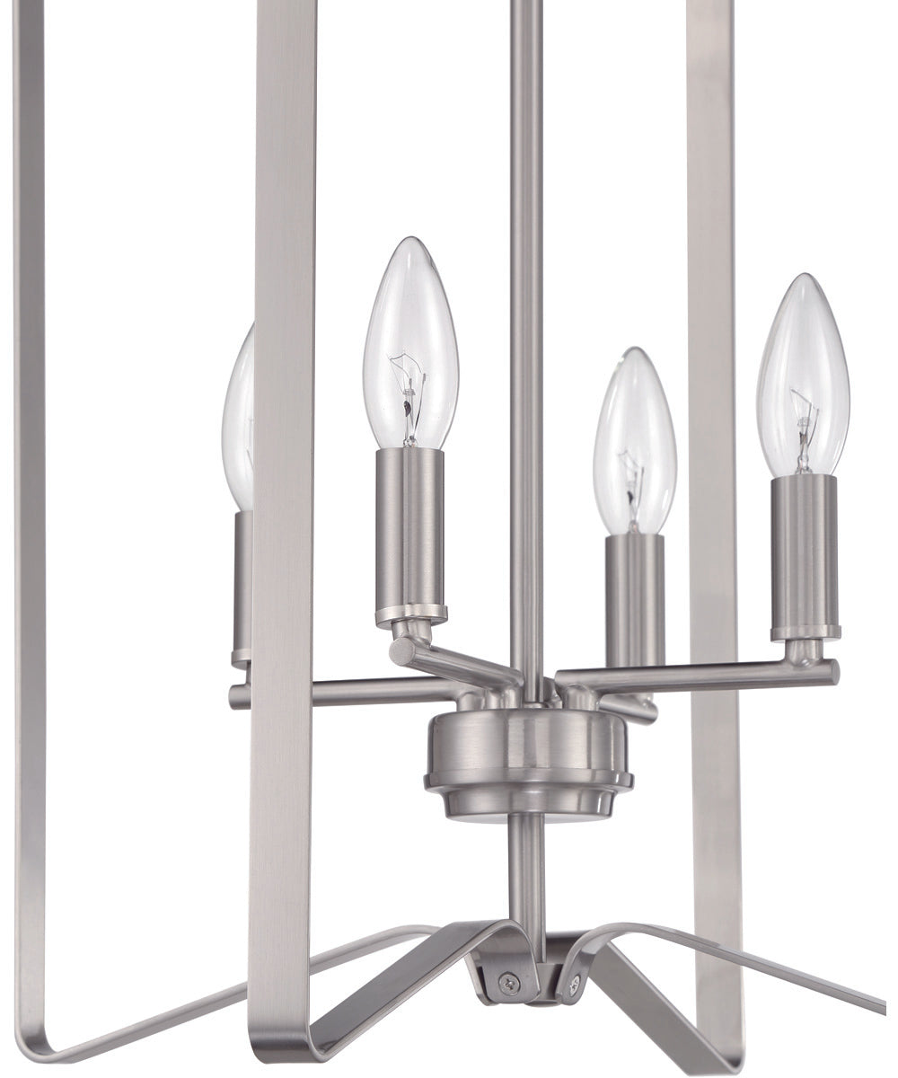 Shayna 4-Light Foyer Brushed Polished Nickel