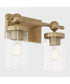 Tamara Day's Lee Boulevard 2-light Bath Vanity Light Aged Brass