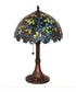 17" High Nightfall Wisteria Table Lamp