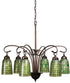 28"W Terra Verde 6 Light Chandelier