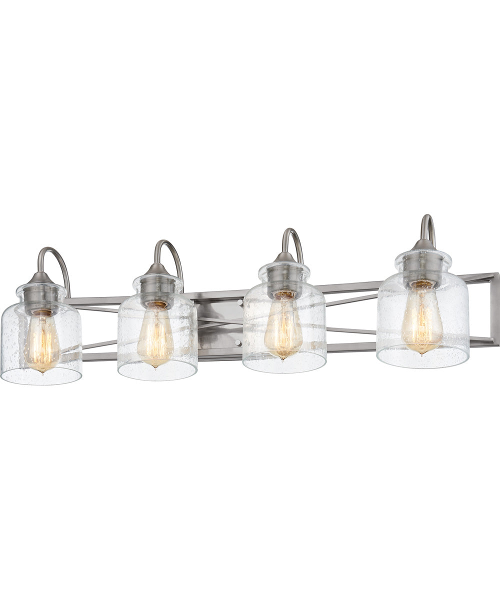 Bartley Extra Large 4-light Bath Light Brushed Nickel