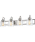 Bartley Extra Large 4-light Bath Light Brushed Nickel