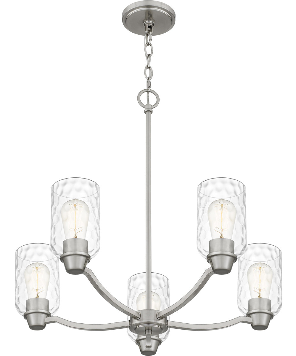 Acacia 5-light Chandelier Brushed Nickel