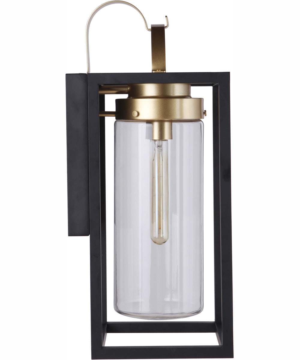 Neo 1-Light Outdoor Wall Lantern Midnight Satin Brass