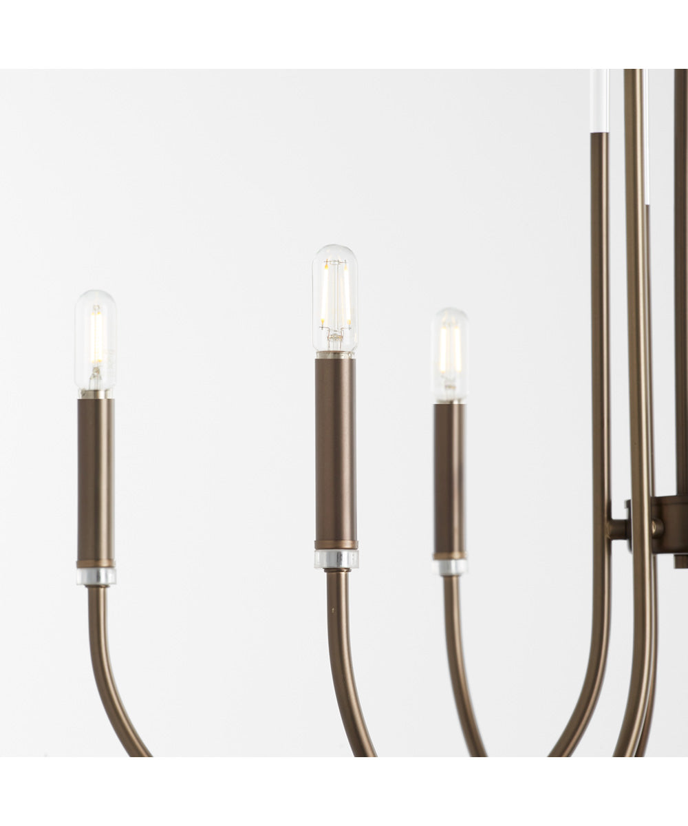 SUMMIT 6-light Chandelier Dark Brass