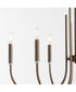 SUMMIT 6-light Chandelier Dark Brass