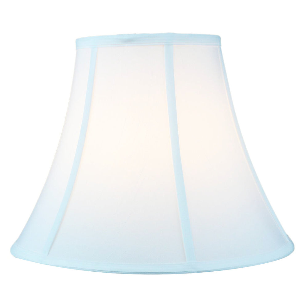 14"W x 11"H White Bell Shantung Lampshade